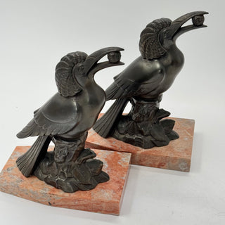 Bookends Art Deco Toucans 1930s