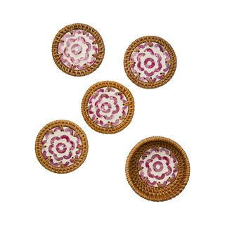 Coasters Sunny Pink Set of 4