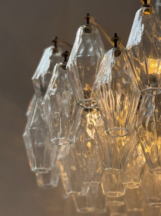 Vintage Murano Chandelier Poliedri Carlo Scarpa