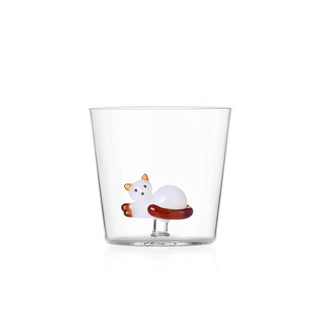 Tabby Cat Tumbler Liggande Katt Brun