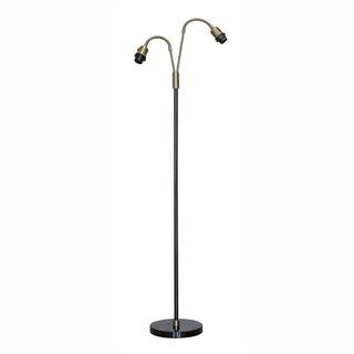 Retro golvlampa Kurtan 2, svart/ oxid