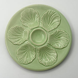 Oyster plate Proceram circa 1950s (Aubagne, FR) Mint green