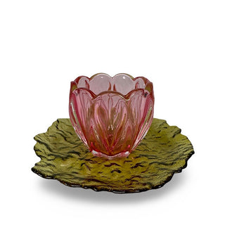 Candle lantern Nymphaea Pink