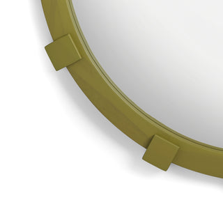 Spegel Chunk Oval Grön