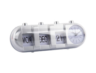 Alarm Clock Retro Tube Silver