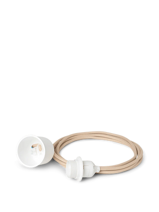 Lamp suspension Fabric cord 2m Sand