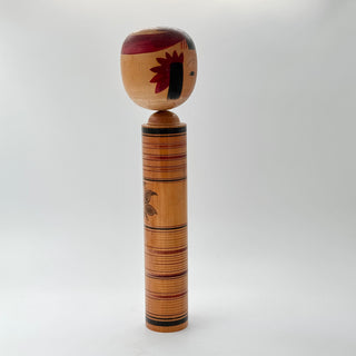 Dentō Kokeshi, Naruko, Svart/Röd 45cm