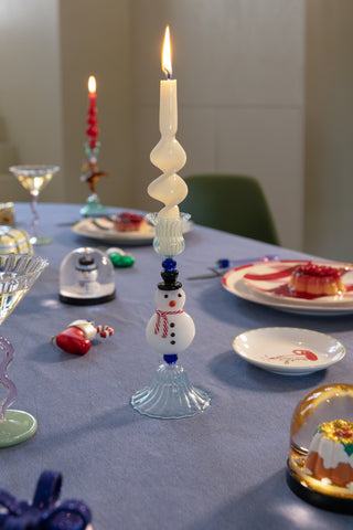 Ljusstake Merry Snowman