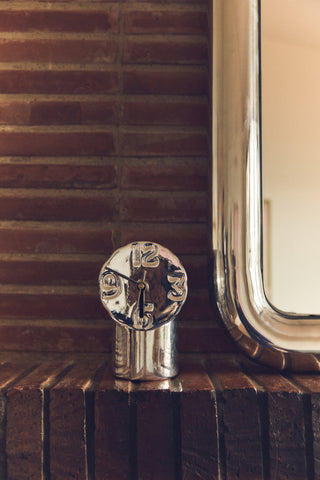 Retro Keramikklocka Chrome