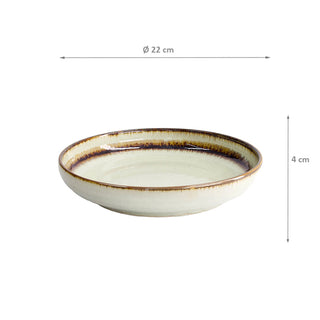 Pastatallrik Wasabi 22cm Beige