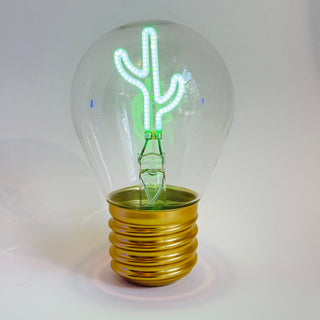 Portable Light Bulb Cactus