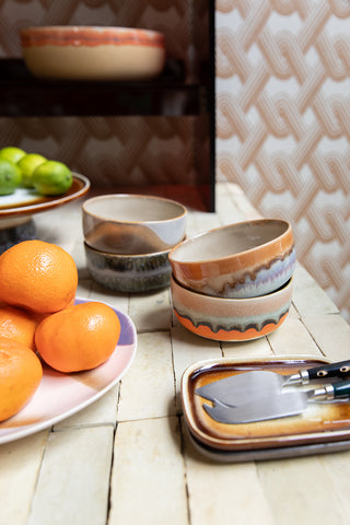 70s ceramics: Dessert bowl, Burst