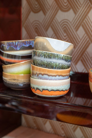 70s ceramics: Dessert bowl, Burst