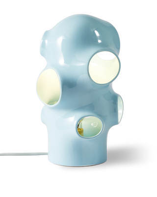 Table Lamp Bun Light Blue