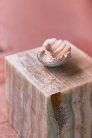 Side table Onyx marble block 