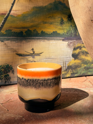 70s ceramics: Scented candle Tulum