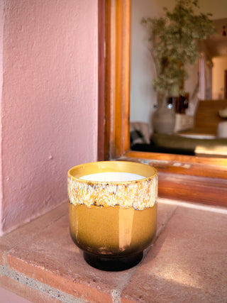 70s ceramics: Scented candle Valencia