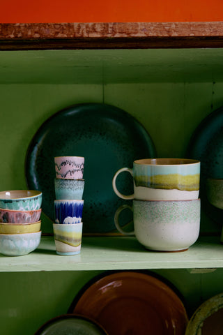 70s ceramics: Egg Cups Vibrance (set om 4)