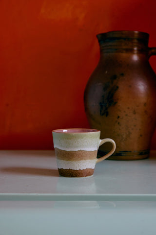 70s ceramics: Americano mug Umber