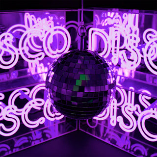 Neon Lamp Box 'Disco' Purple