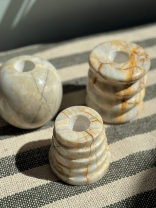 Candlestick Marble Ribbed