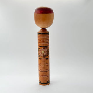 Dentō Kokeshi, Naruko, Svart/Röd 45cm