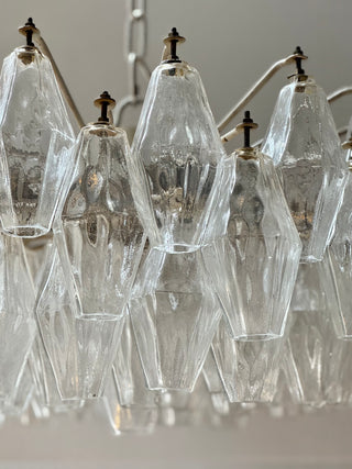 Vintage Murano Chandelier Poliedri Carlo Scarpa