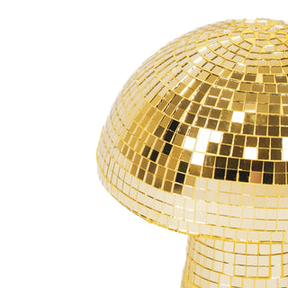 Sculpture Mushroom Disco Gold