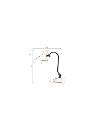 Skrivbordslampa Gaia Ivory