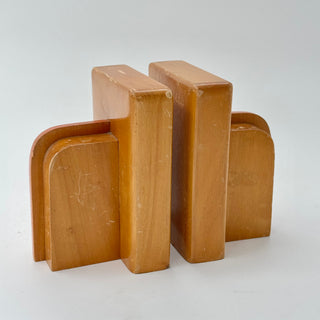 Bookends Art Deco Wood