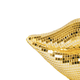 Sculpture Lips Disco Gold