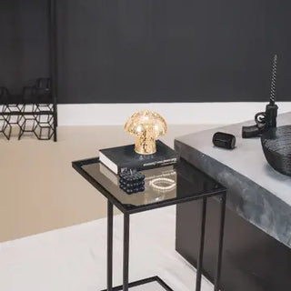Sculpture Mushroom Disco Gold