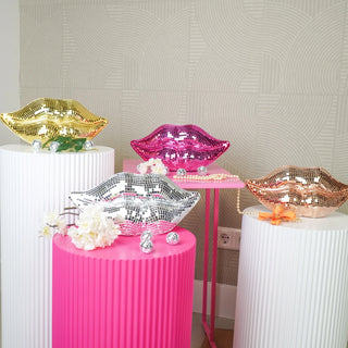 Sculpture Lips Disco Gold