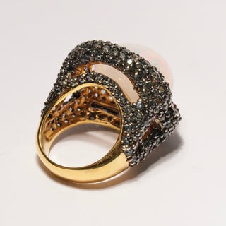 Cocktail ring with Opal and Sapphires