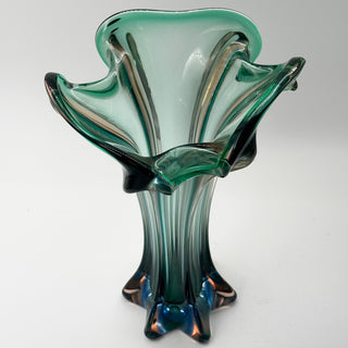 Hand-blown Vase Green