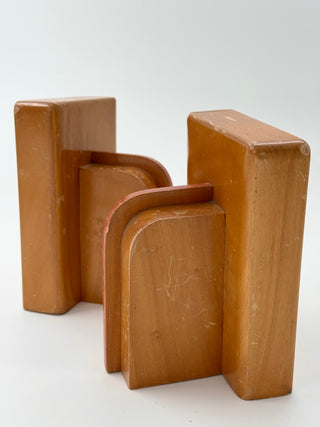Bookends Art Deco Wood