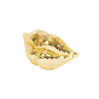 Sculpture Lips Disco Gold