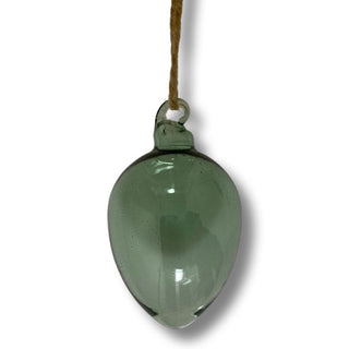 Hanging Glass Egg Green S