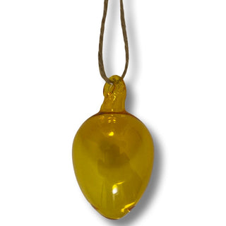 Hanging Glass Egg Yellow S