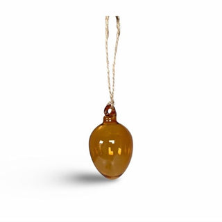 Hanging Glass Egg Ochre S