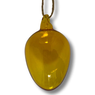 Hanging Glass Egg Yellow L