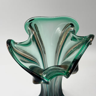 Hand-blown Vase Green