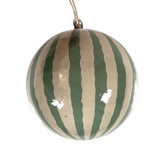 Hand-painted Christmas tree bauble Bell Sage