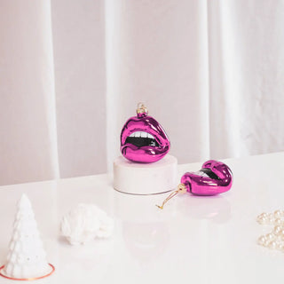Christmas tree bauble, Lips Pink