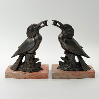Bookends Art Deco Toucans 1930s