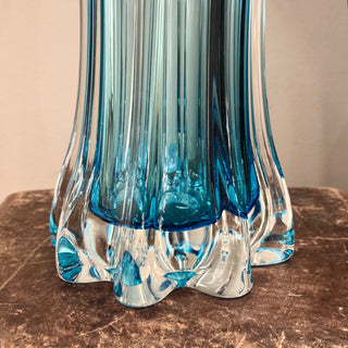 Mouth-blown Vase Blue