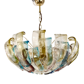 Vintage Murano Takkrona Multifärgad
