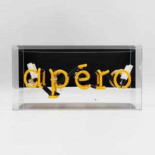 Neonlampa Box 'Apéro' Gul