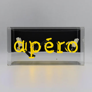 Neonlampa Box 'Apéro' Gul