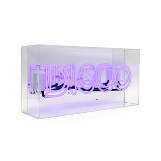 Neon Lamp Box 'Disco' Purple